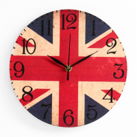 Wall clock "British flag"